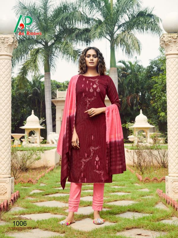 Art Riddh's Kalamakri Beautiful Cotton Readymade Salwar 